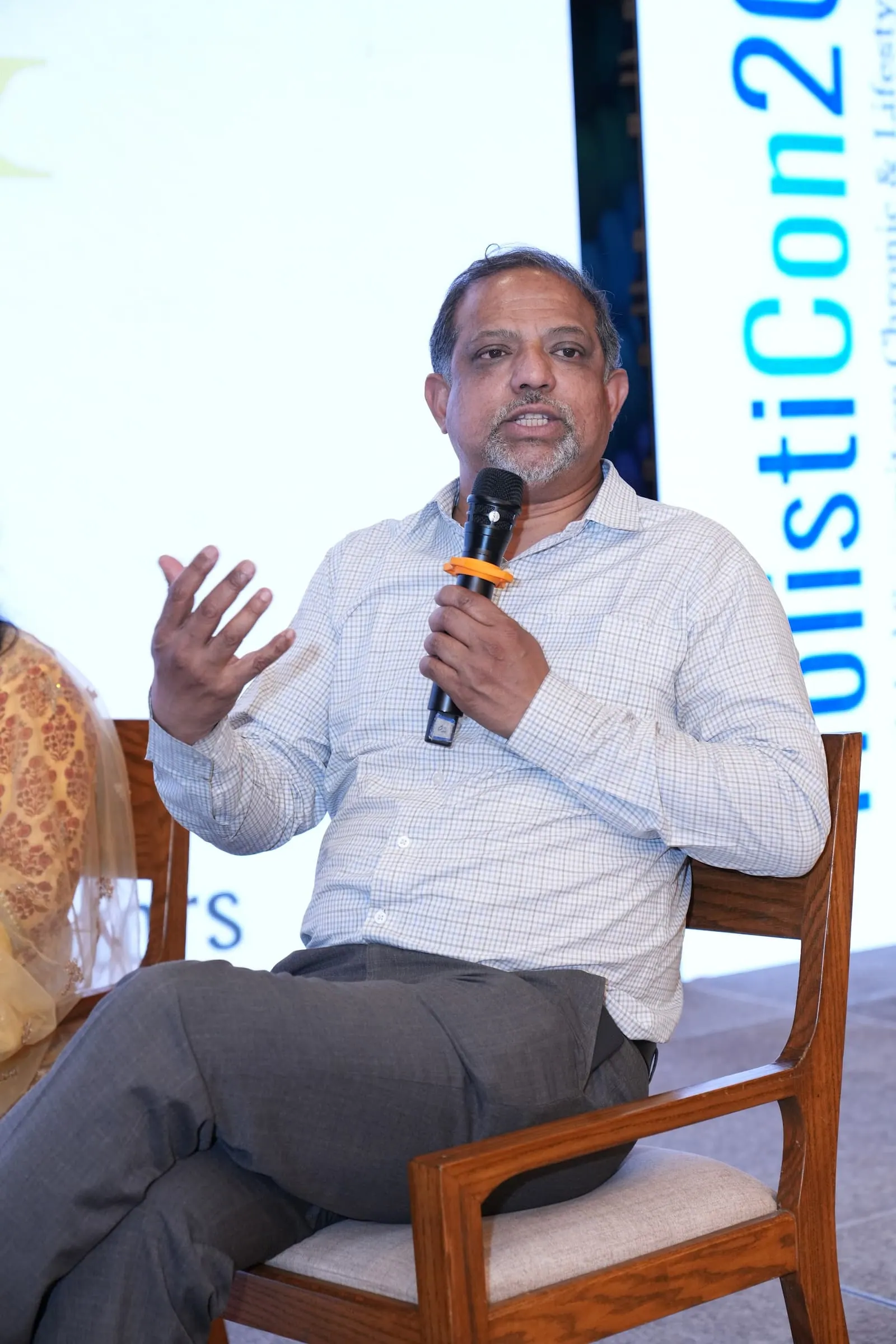 A panellist answering a question at HolistiCon 2025