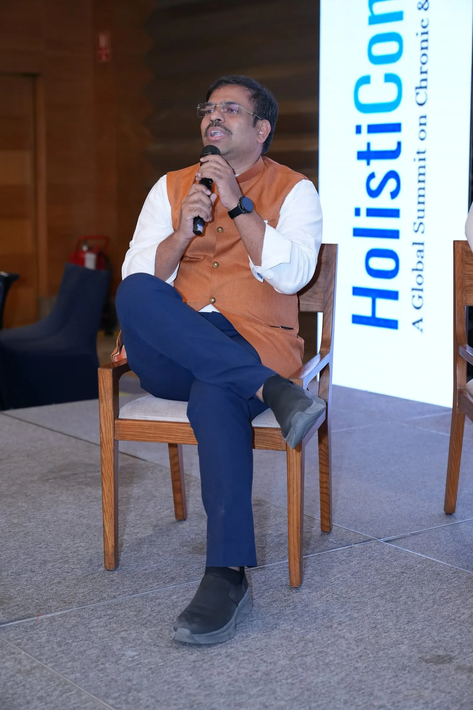 A panellist during the HolistiCon 2025 discussion